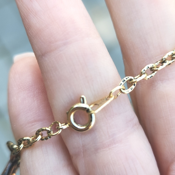 Anthropologie Blue Agate Quartz Druzy Amulet Charm Necklace RARE - Picture 12 of 12